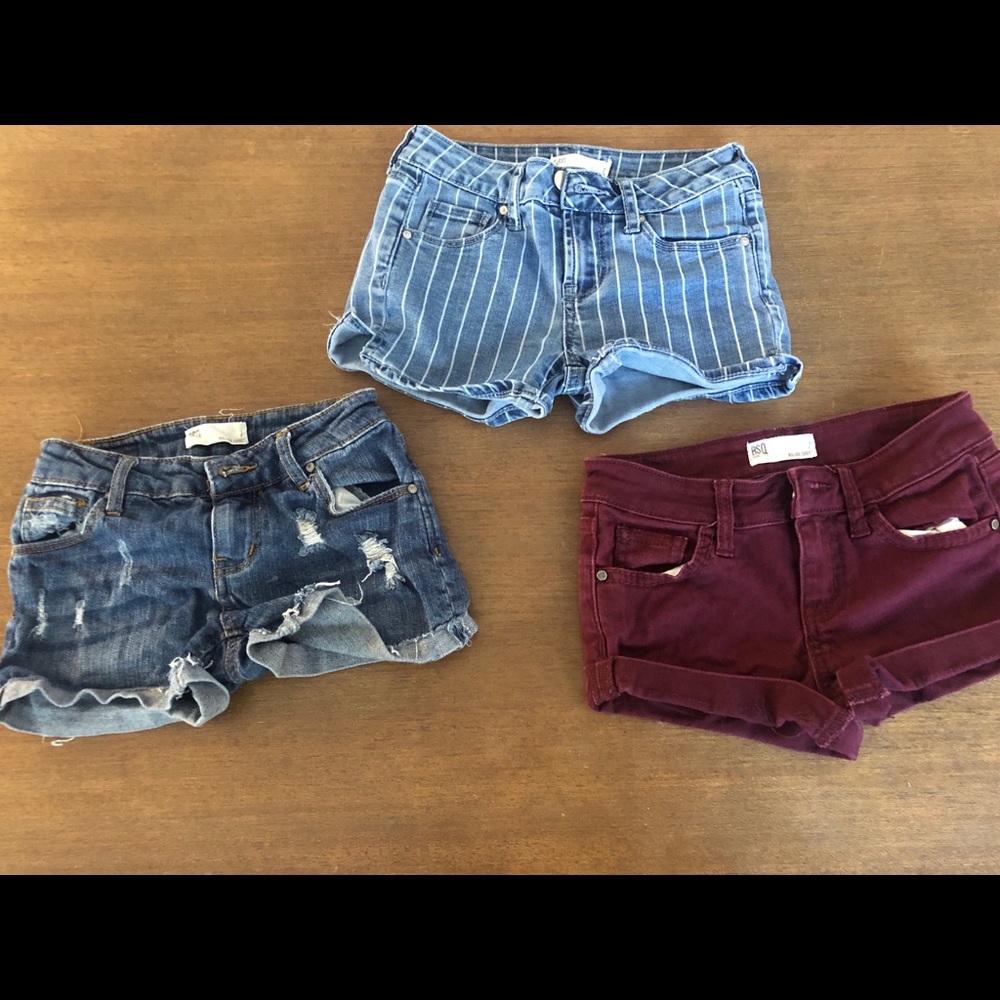 3 pairs of Denim shorts RSQ brand from Tillys